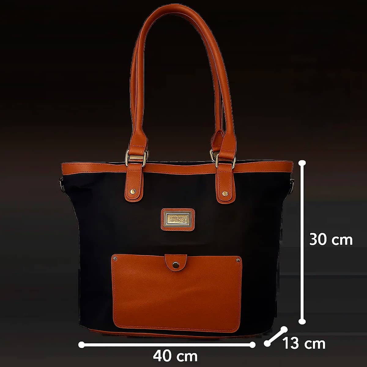 Conjunto 2 Bolsas Tiracolo Média e Pequena Preto