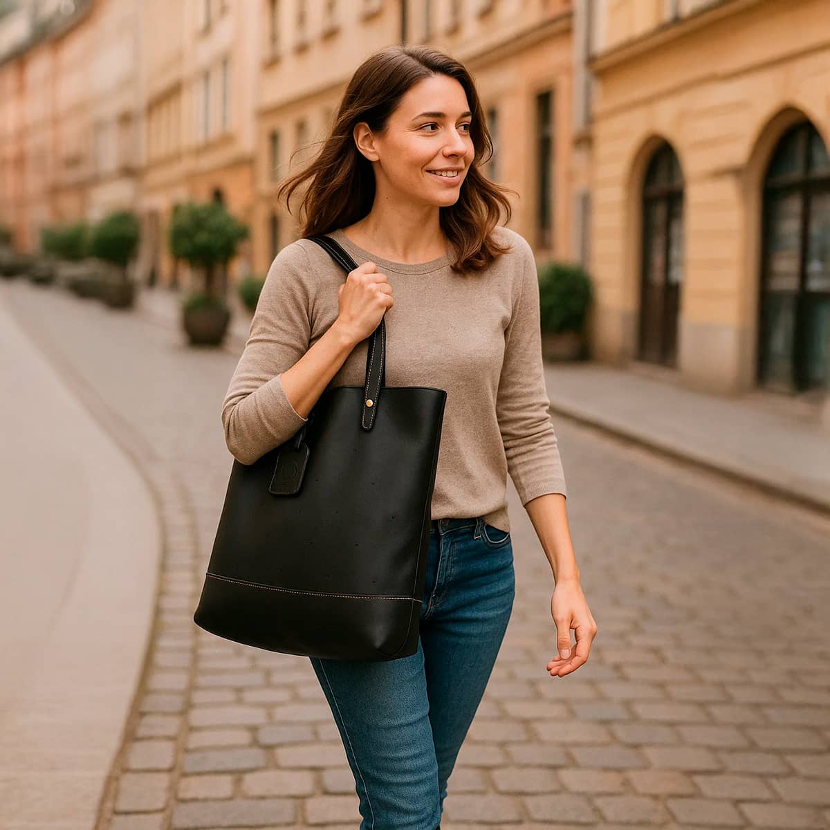 Bolsa Feminina Flávia de Couro Legítimo