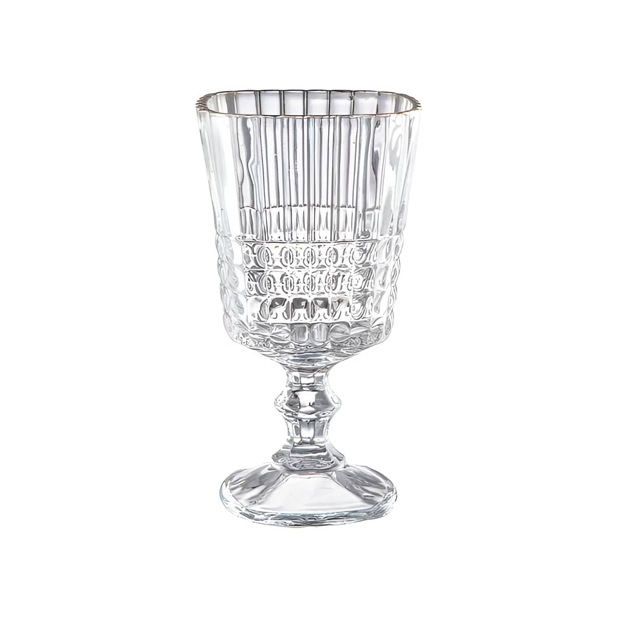 Conjunto 6 Taças de Vinho em Vidro Listrado 360 ml