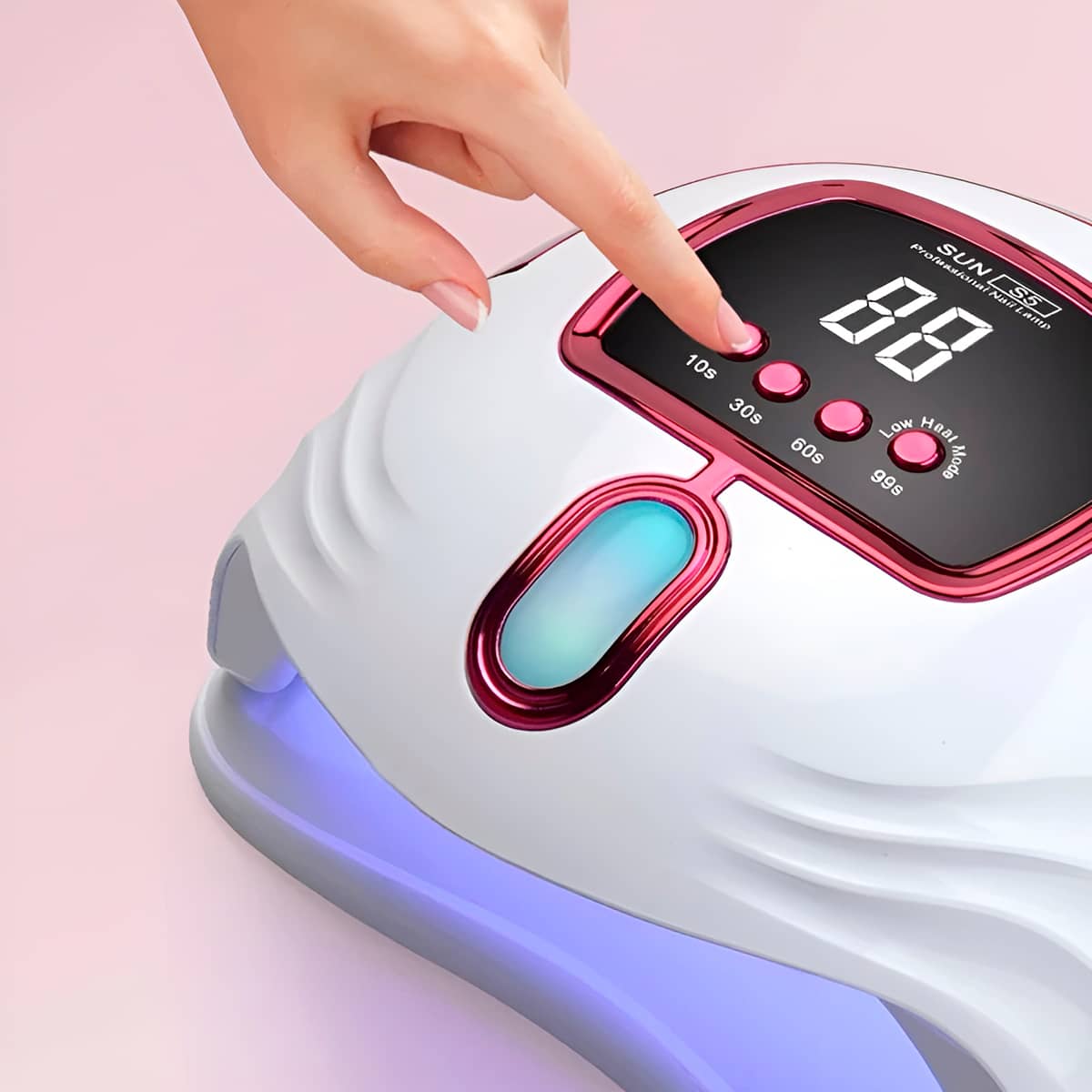 Cabine Seca Esmalte UV LED Sun S5 268W Bivolt Rosa