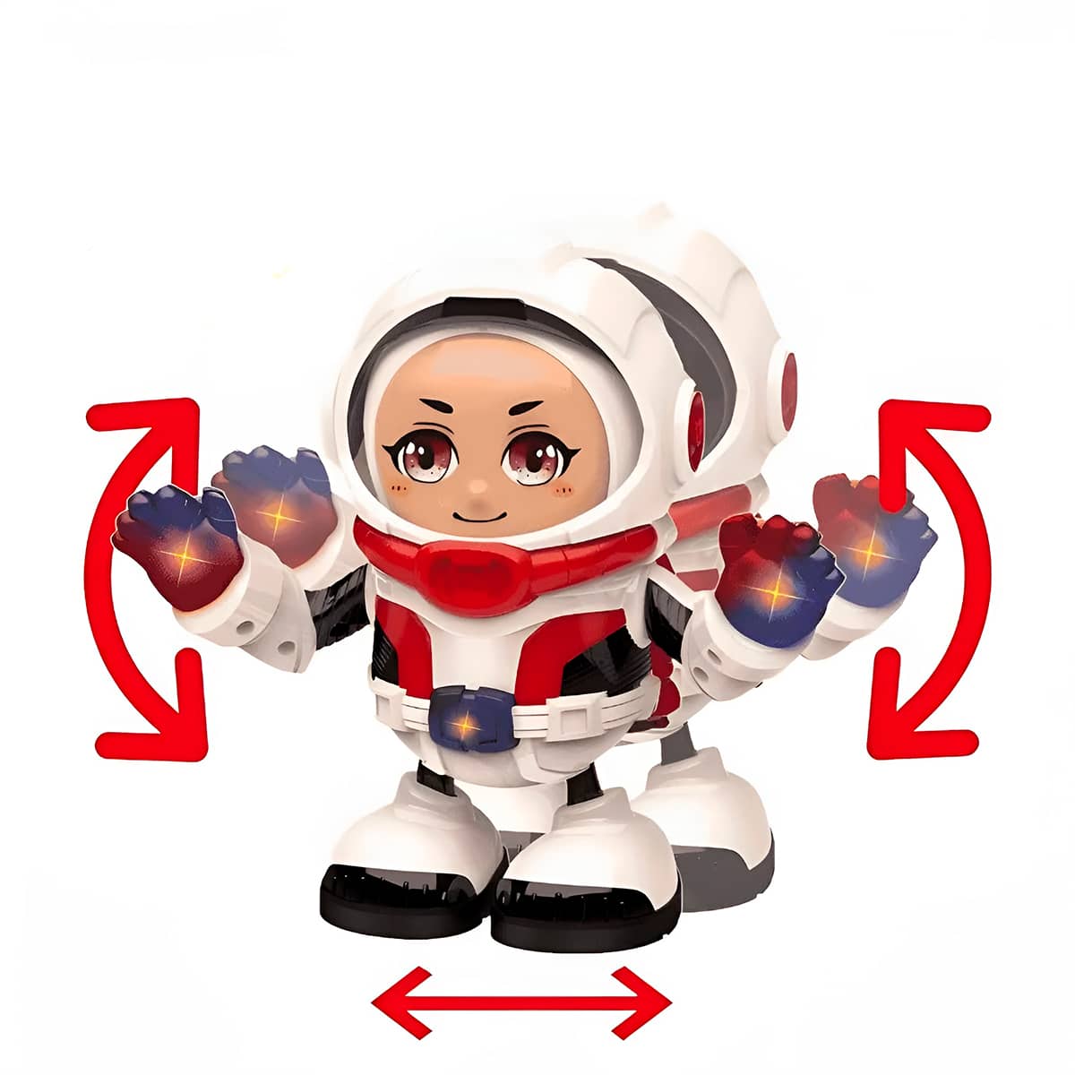 Brinquedo Robô Astronauta Dançarino com Luz e Som