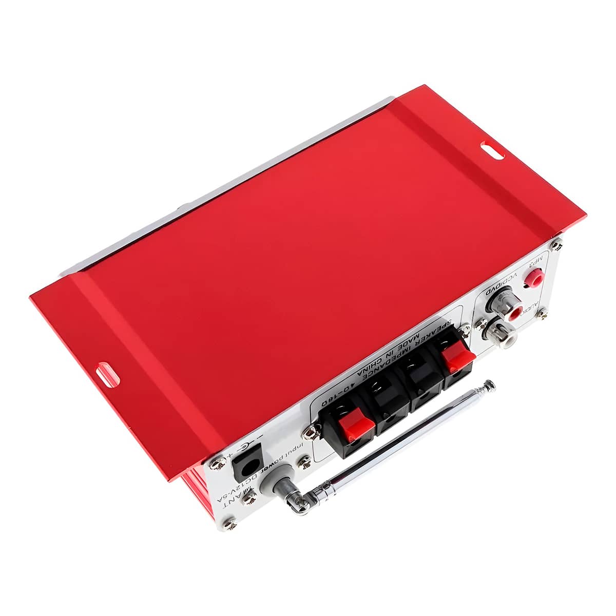 Amplificador Estéreo Hi-Fi 12 V com FM e AUX
