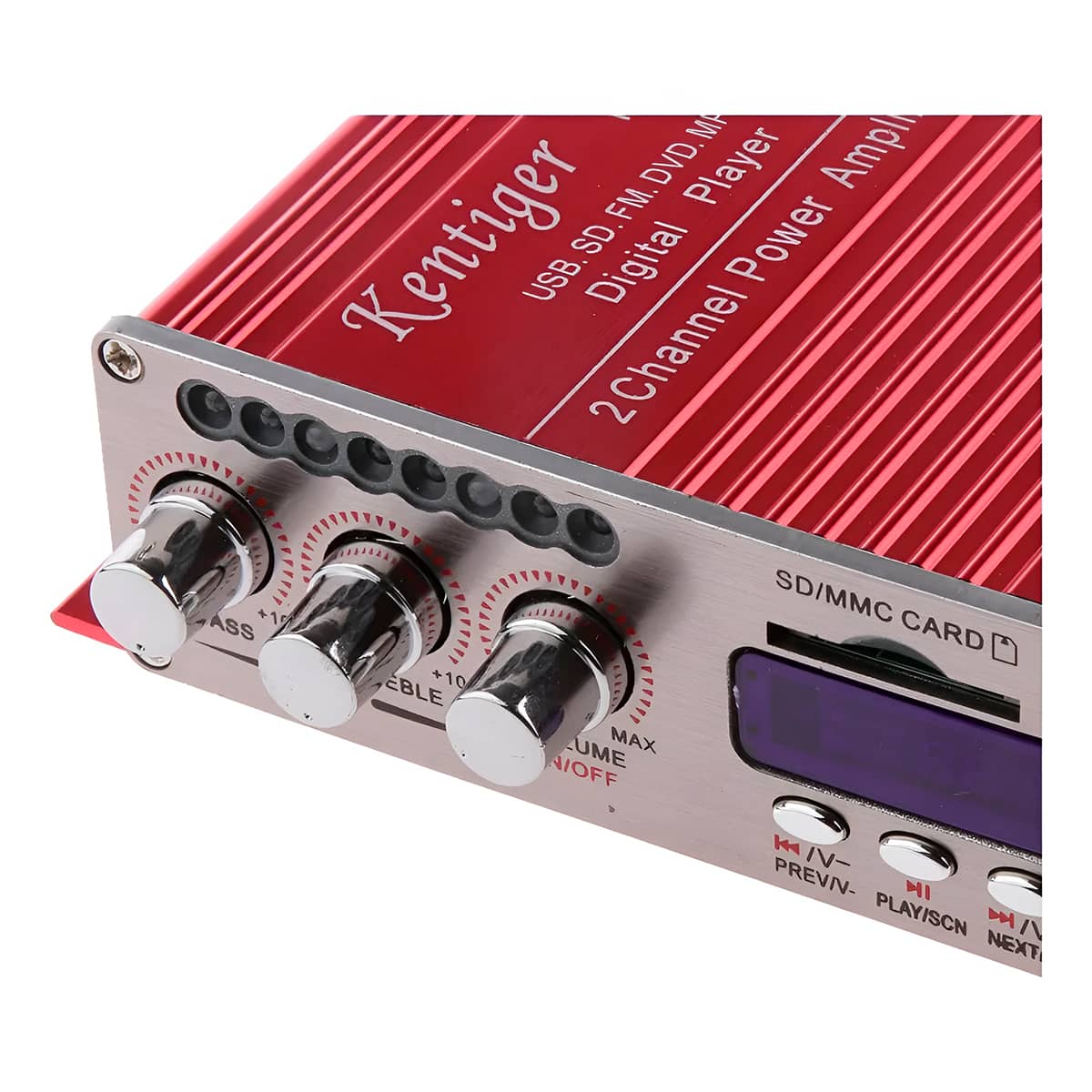 Amplificador Estéreo Hi-Fi 12 V com FM e AUX