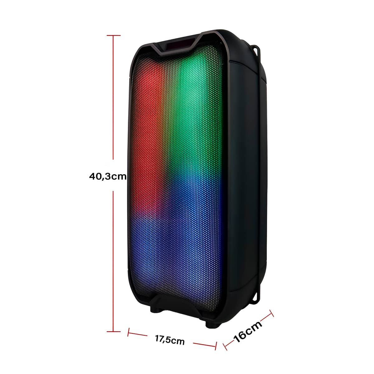 Caixa de Som Amplificada Bluetooth com Microfone e LED