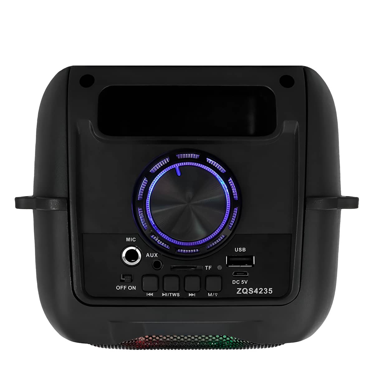 Caixa de Som Amplificada Bluetooth com Microfone e LED
