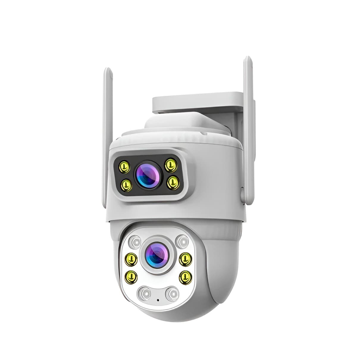 Câmera Segurança WiFi Lente Dupla 3MP Visão Noturna ICSee 2 Antenas