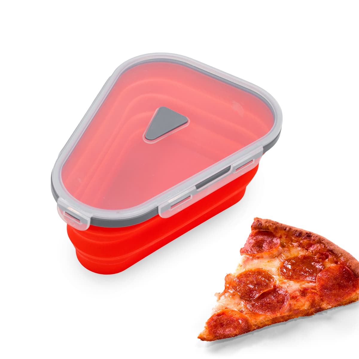 Pote para Pizza Silicone Expansível 5 Fatias