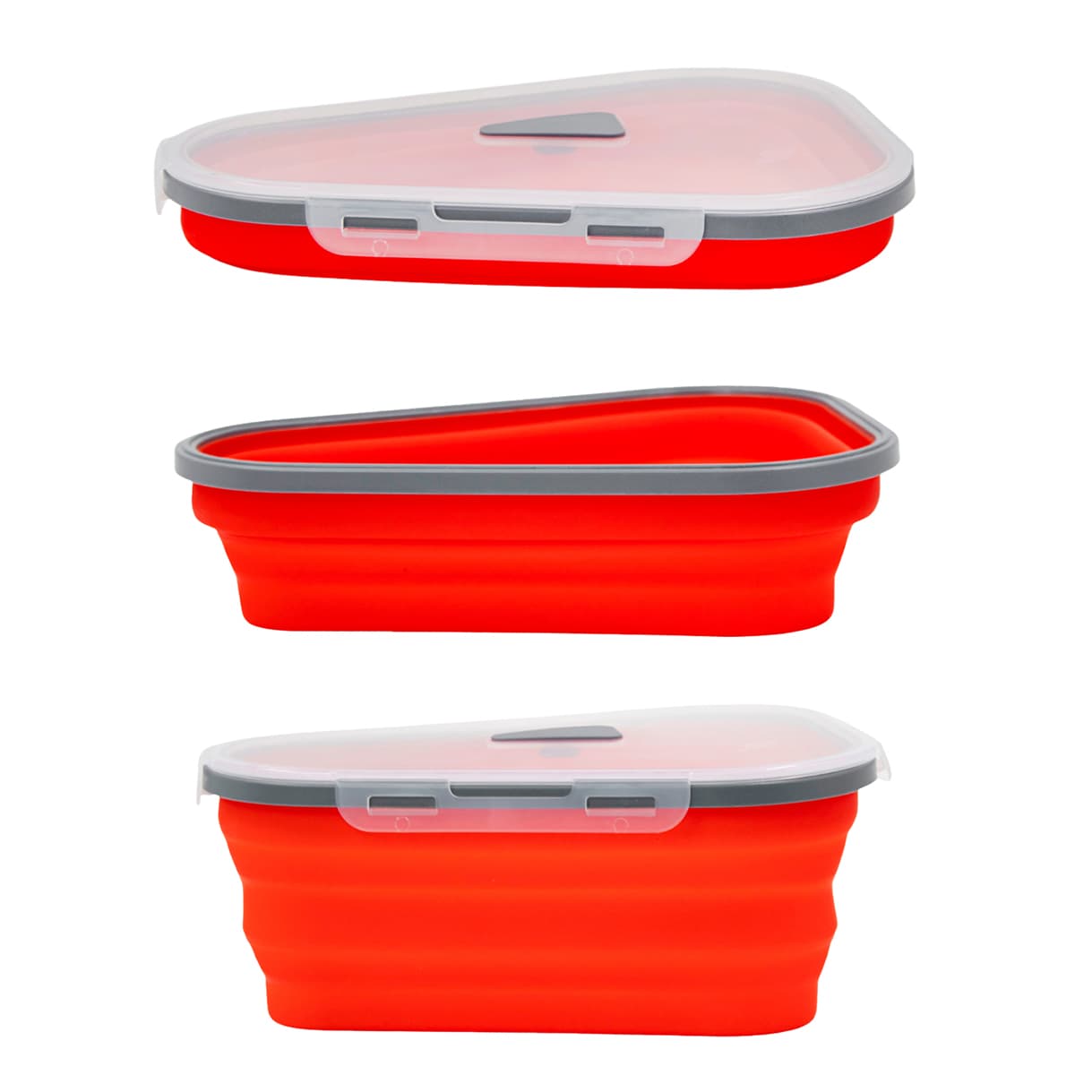 Pote para Pizza Silicone Expansível 5 Fatias