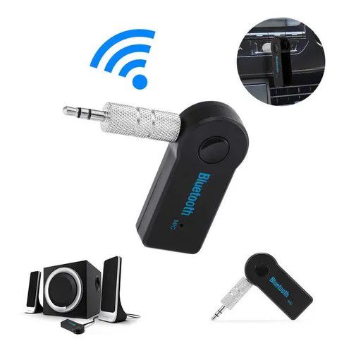 Adaptador Receptor Bluetooth P2 Auxiliar Para Carro e Som Residencial Recarregável