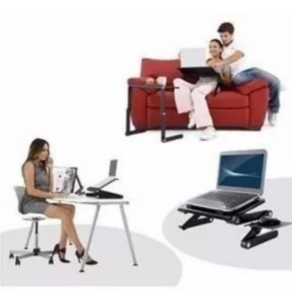 Mesa Articulável para Notebook com Suporte para Mouse T8