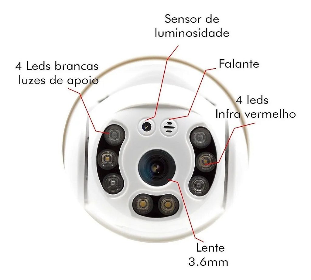 Câmera Segurança IP WiFi 5MP Speed Dome Externa IP67 ICSee