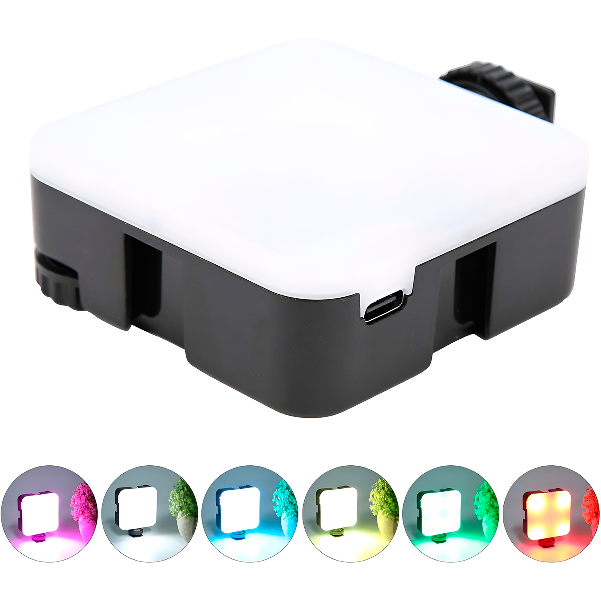 Mini Luz LED RGB Portátil para Vídeo Câmera e Streaming