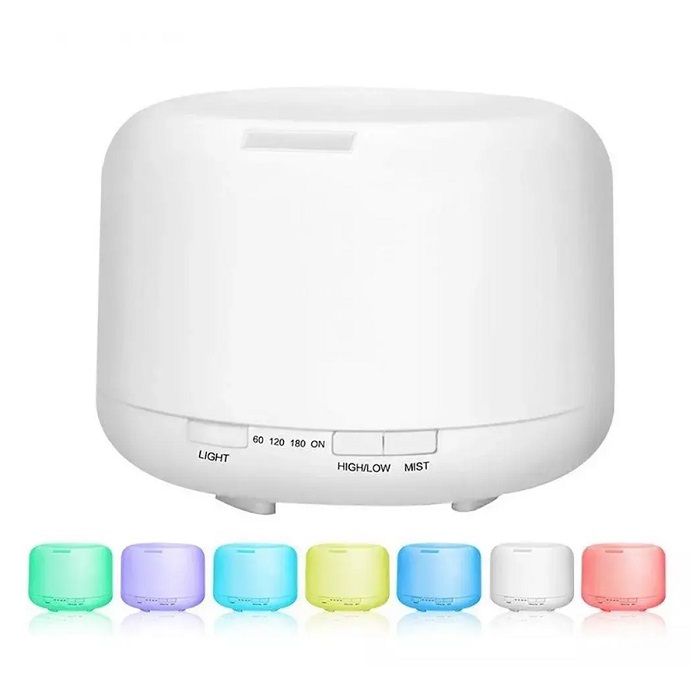 Umidificador Difusor Aroma Ultrassônico 300ml Bivolt com LED e Controle