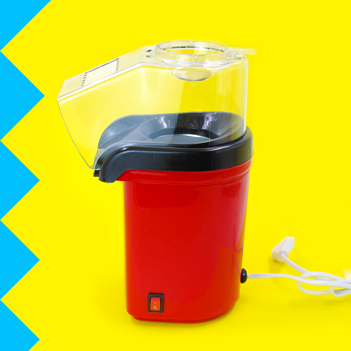 Pipoqueira Elétrica Ar Quente 1200W Sem Óleo Vermelha 110V